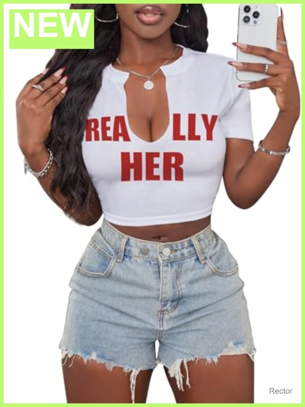 Women's Graphic Crop Top V Neck Short Sleeve Tee Y2K Streetwear
